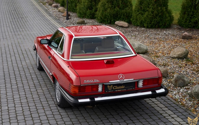 Mercedes-Benz SL cena 119000 przebieg: 267000, rok produkcji 1987 z Głogów Małopolski małe 596